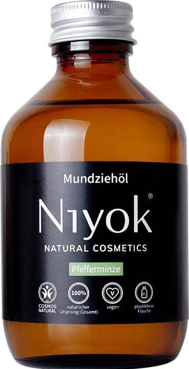 Niyok Mundziehöl Pfefferminze (200 ml, Mundspülung)