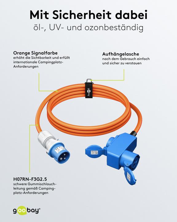 Image du produit Goobay CEE-Adapterleitung (1.50 m)