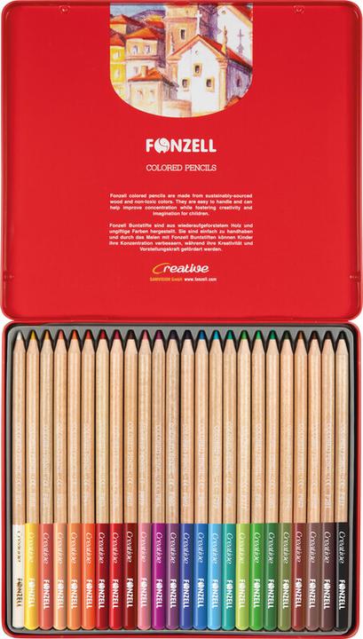 Produktbild Fonzell Farbstifte Creative in Metallschachtel (24x)