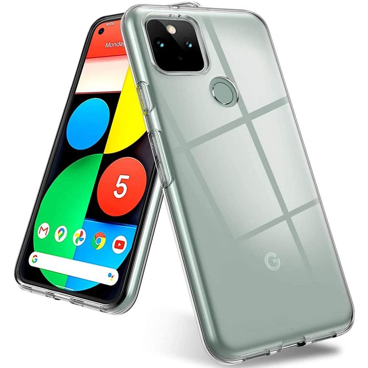 König Design Google Pixel 5 durchsichtige Handyhülle Schutzcase Cover Etui Bumper Transparent (Google Pixel 5), Smartpho...