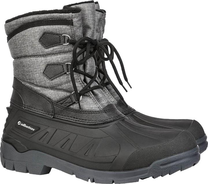Albatros TORONTO GREY Lined lace-up boot 581450 black/grey