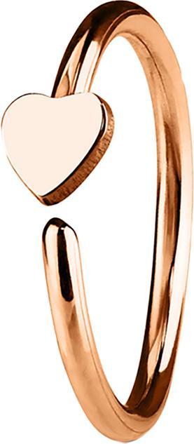 Immagine prodotto Star Piercing Anello micro piercing con cuore in oro rosa (senza ottone, Acciaio chirurgico 316L)