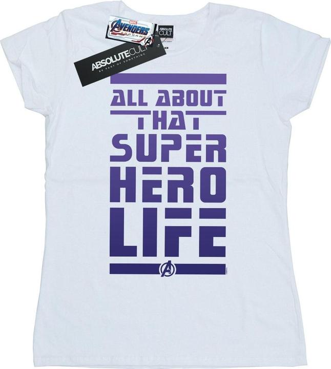 Actual product image Womens/Ladies Avengers Endgame Superhero Life Cotton T-Shirt (XL)
