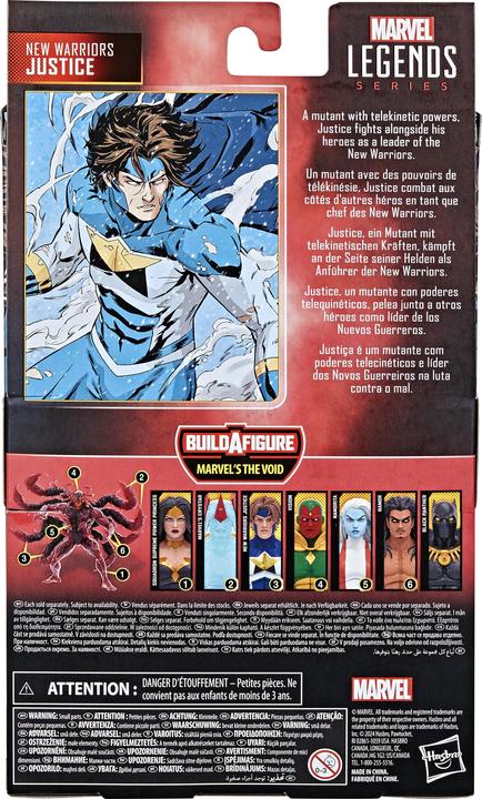 Actual product image Hasbro Marvel Legends Action Figure New Warriors Justice (BAF: Marvel's The Void) 15 cm