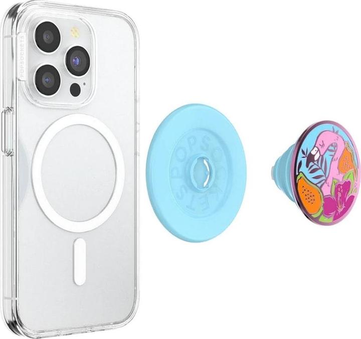 Produktbild PopSockets PopGrip MagSafe Round Flamingo Enamel