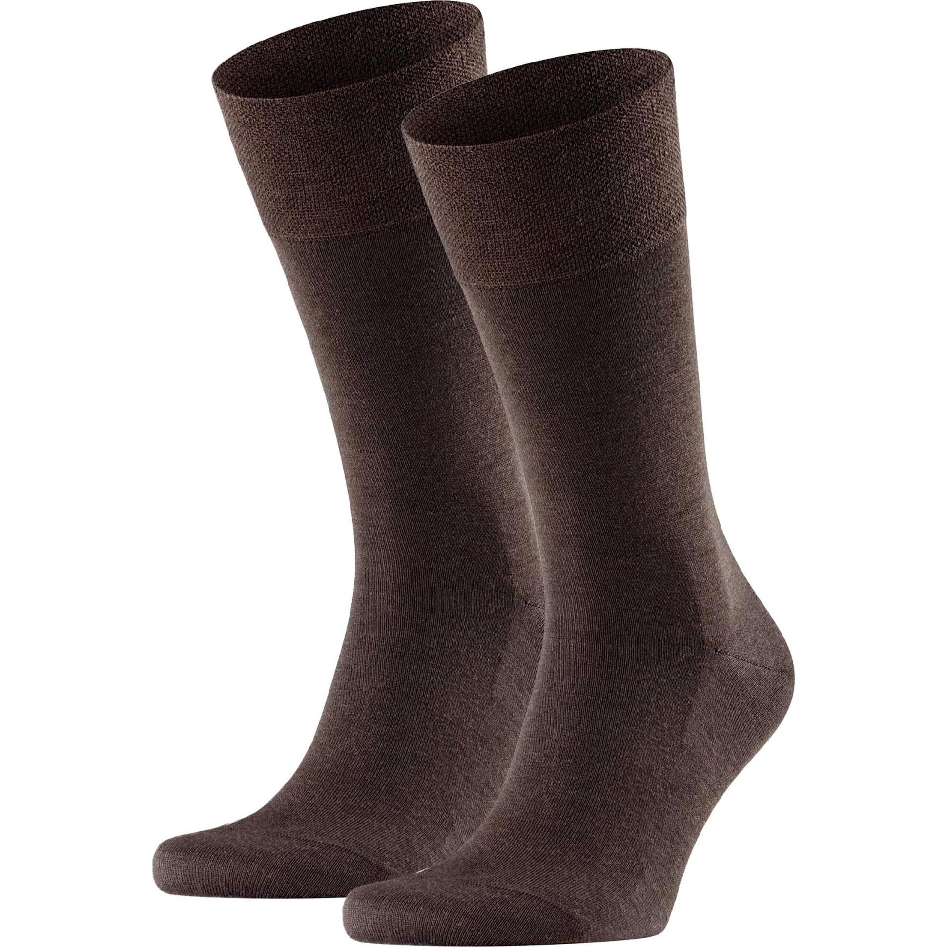 Falke, Herren, Socken, Socken Klassisch Bequem sitzend, Braun, (2er Pack, 39 - 42)