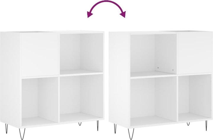 Immagine prodotto VidaXL Plattenschrank Weiss 84,5x38x89 cm Holzwerkstoff, Farbe