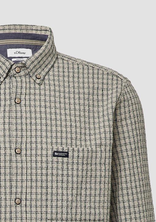 Immagine prodotto s.Oliver Hemd Regular Fit: Kariertes Hemd mit Struktur (XL)