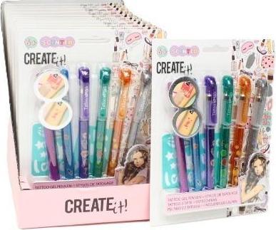 Immagine prodotto Create It! Penne gel per tatuaggi, 6 pezzi.
