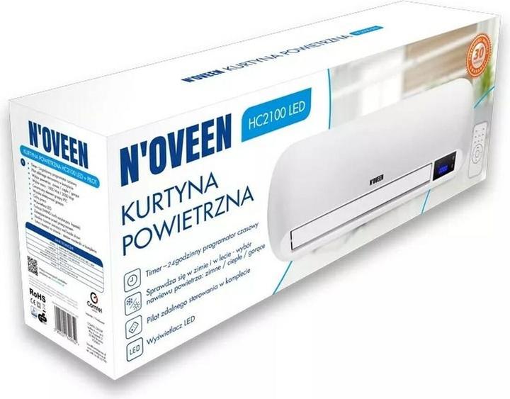 Actual product image Noveen HC2100 2000W heating curtain + HC2100 remote control (2000 W)