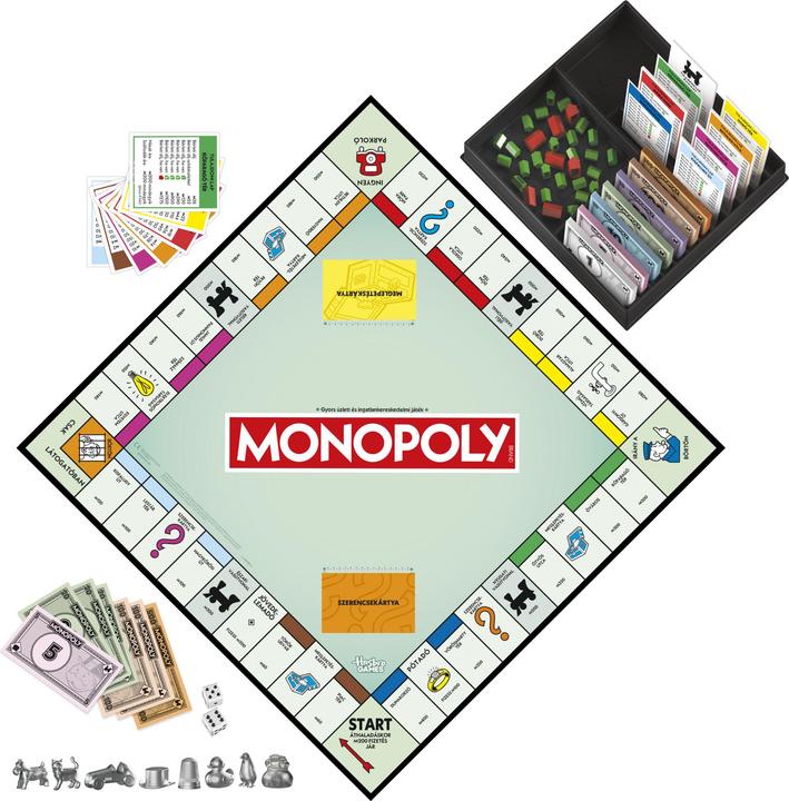 Produktbild Monopoly Brettspiel mit Aufbewahrungsfach und grösseren Spielfiguren