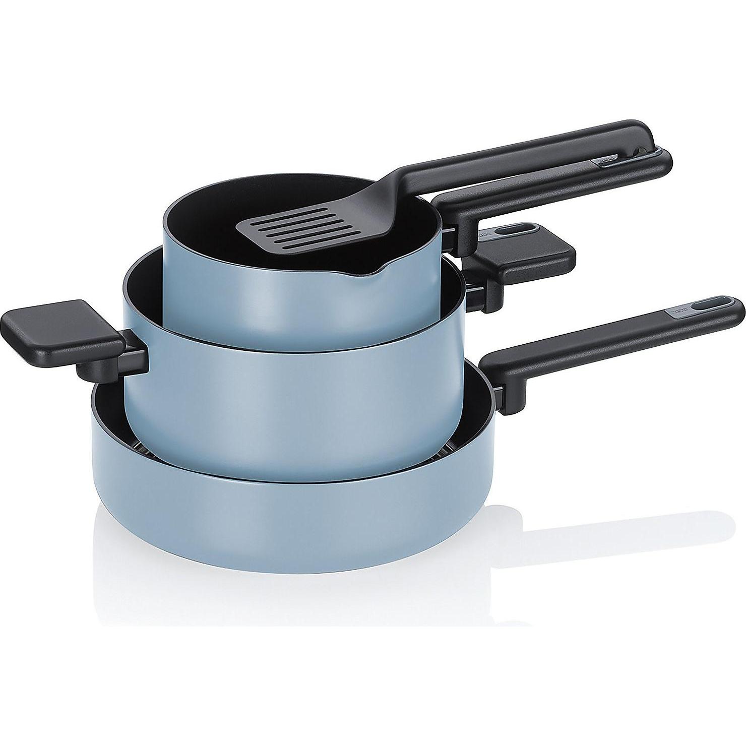 Kela Kochtopf-Set Mira 5tlg, Padella + Pentola, Blu