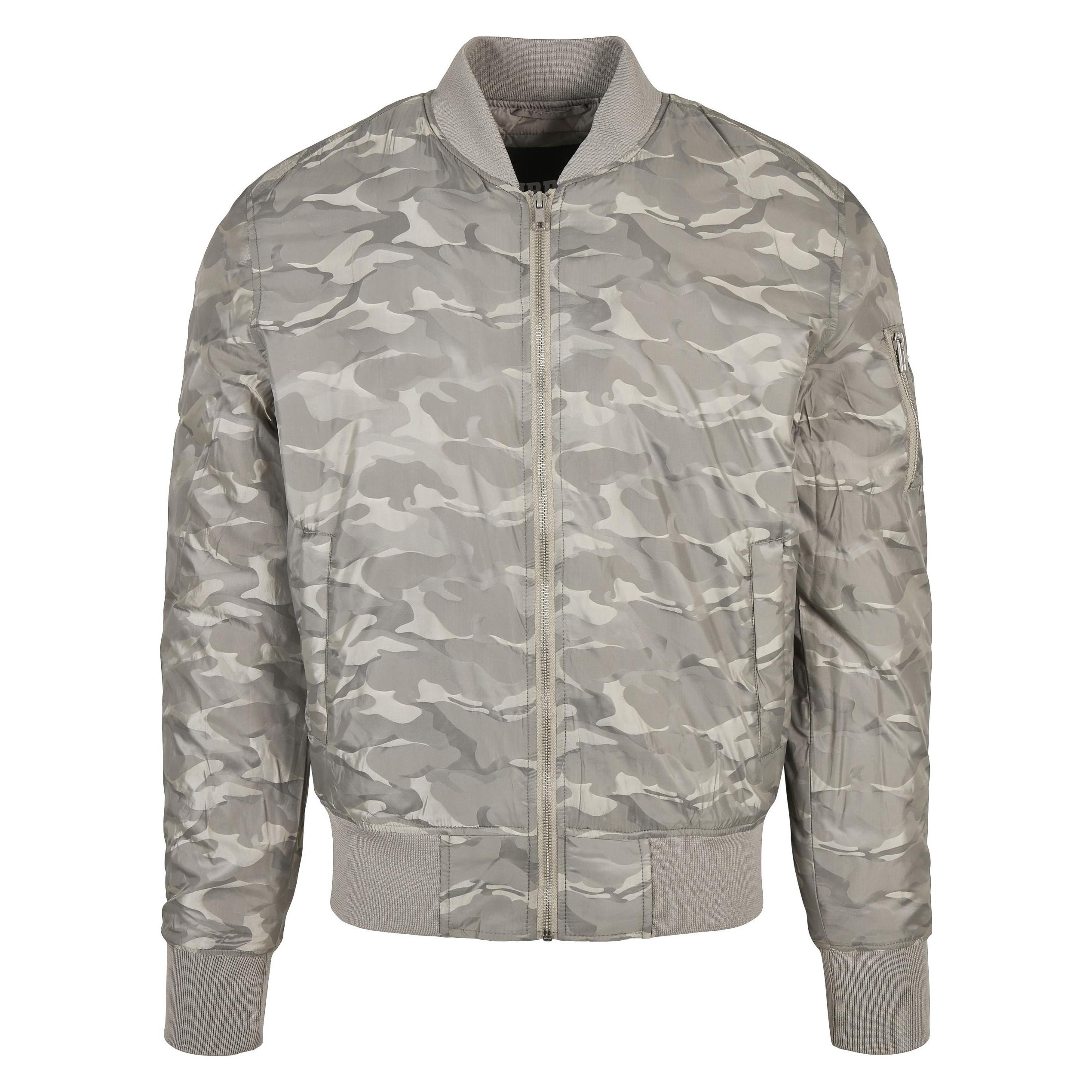 Urban Classics, Herren, Leichte Jacken, Bomber Jacket, Grau, (L)