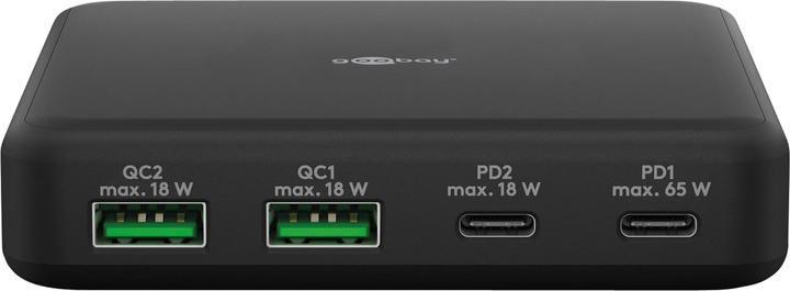 Image du produit Goobay Chargeur de bureau multiport 4 ports (65 W, 4 ports)