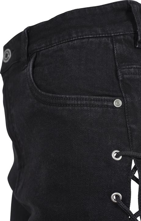 Produktbild Urban Classics Ladies Highwaist Denim Lace Up Shorts (32)