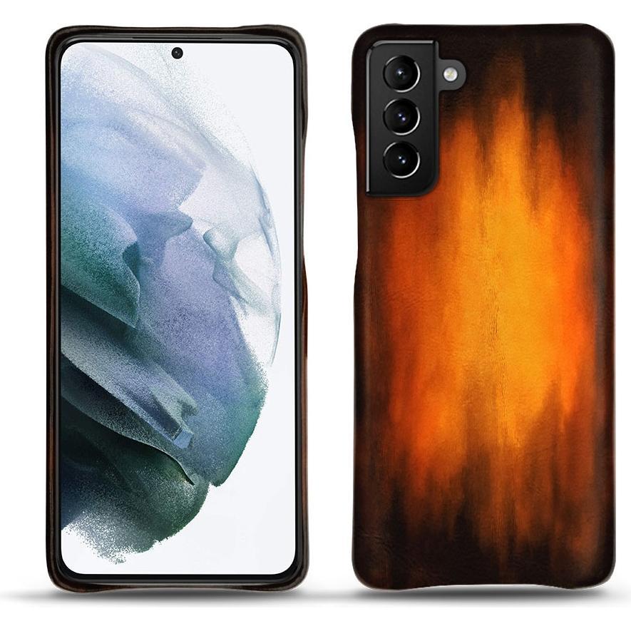 Noreve Lederschutzhülle (Samsung Galaxy S21+), Smartphone Hülle, Violett