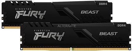 Produktbild Kingston FURY Beast (2 x 16GB, 3600 MHz, DDR4-RAM, DIMM)