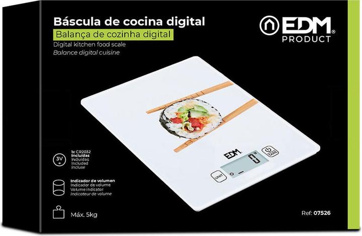 Actual product image EDM Kitchen scales 07526 White 5 kg