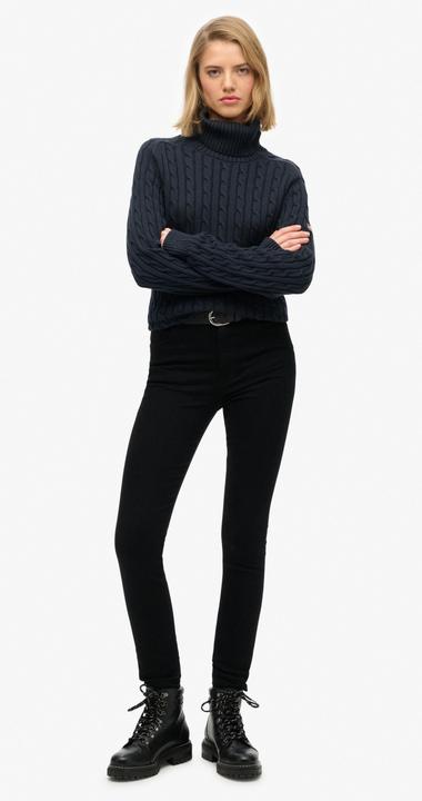 Actual product image Superdry Slouchy Cable Roll Neck Sweater (S)