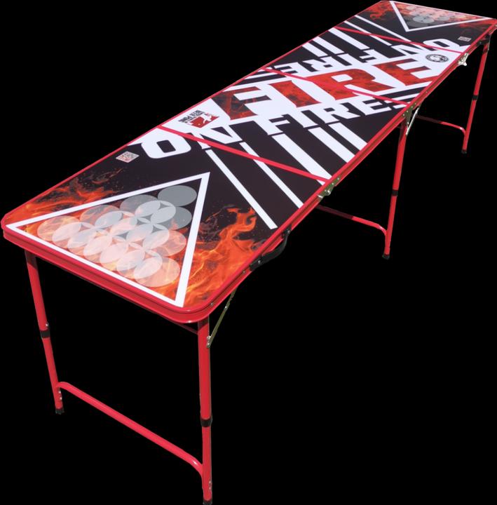 MrPong SSOBP PRO ON FIRE Beer Pong Tisch