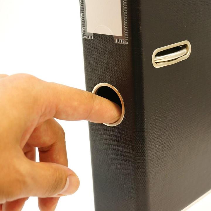 Produktbild Dymo Plastik-Ordner Standard, DIN A4, 75 mm, hellblau Einband innen und aussen mit PP-Folie kaschi (A4, 75 mm, 1 Stk.)