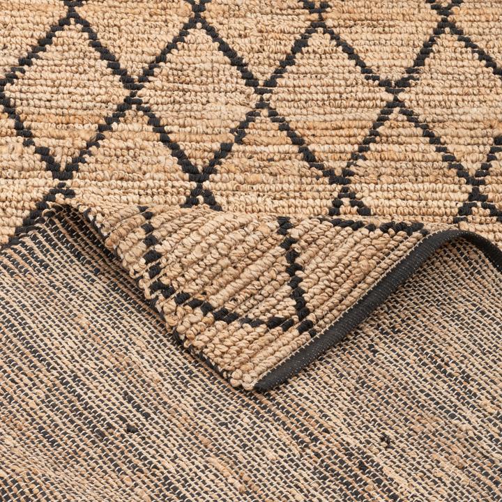Produktbild Pergamon Naturfaser Teppich Jute Salsa Rauten (140 x 200 cm)