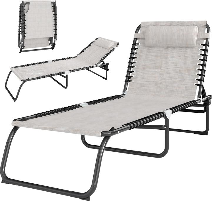 Actual product image Outsunny Folding lounger (197 cm)