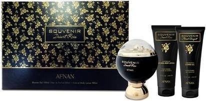 Actual product image Afnan Souvenir Desert Rose - EDP 100 ml + sprchovÃ½ gel 100 ml + tÄ'lovÃ© mlÃ©ko 100 ml (100 ml)