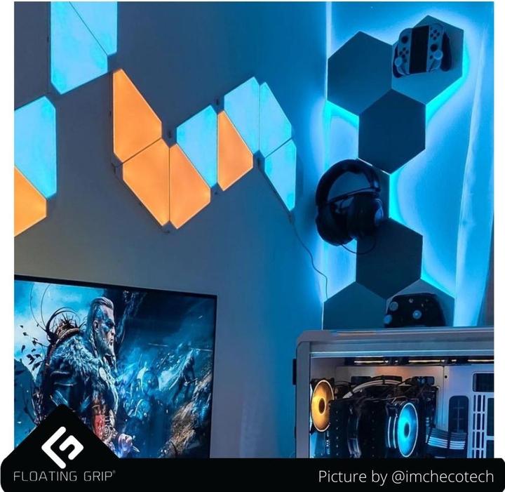 Actual product image Floating Grip Headphone Hanger Black