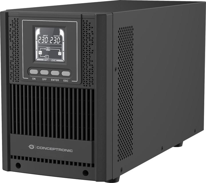 Produktbild Conceptronic ZEUS USV 2000VA Online UPS,IEC EPO Port (2000 VA, 1800 W, Online-Doppelwandler USV)