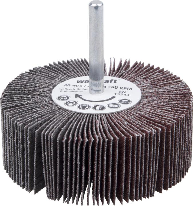 Produktbild wolfcraft 1 Fächerschleifer S=6mm K60 ø80x30mm (60)