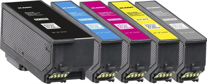 Actual product image KMP E216VX Multipack BK/PBK/CMY compatible with Epson T 3357 XL (C, FC, M, PBK, Y)