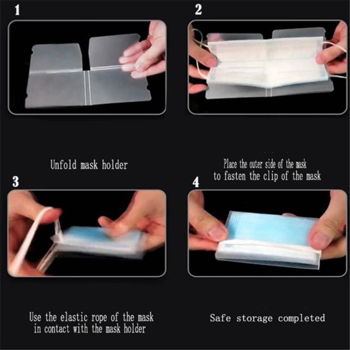 Produktbild Cover-Discount 4 Stk. Praktische Aufbewahrung für Hygienemaske faltbar (4 x)