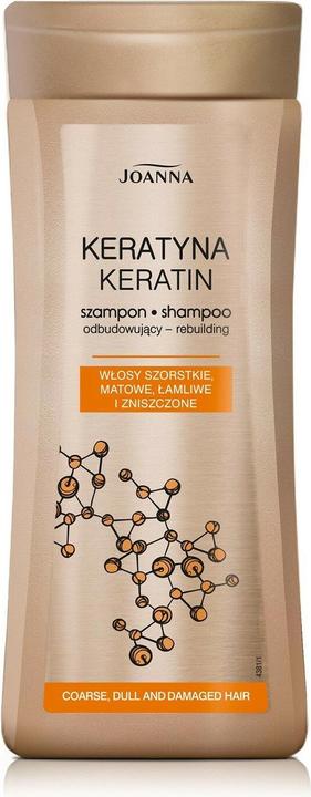 Joanna Shampooing à la kératine pour cheveux rêches et abîmés 200ml (200 ml, Shampoing liquide)