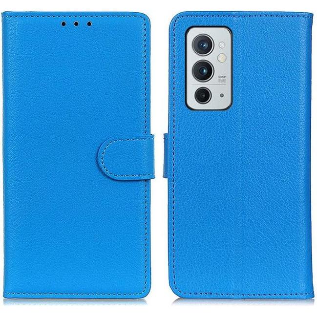Thumbnail - MU Classic Litchi Leder Bookcover Series (OnePlus 9RT 5G), Smartphone Hülle, Blau