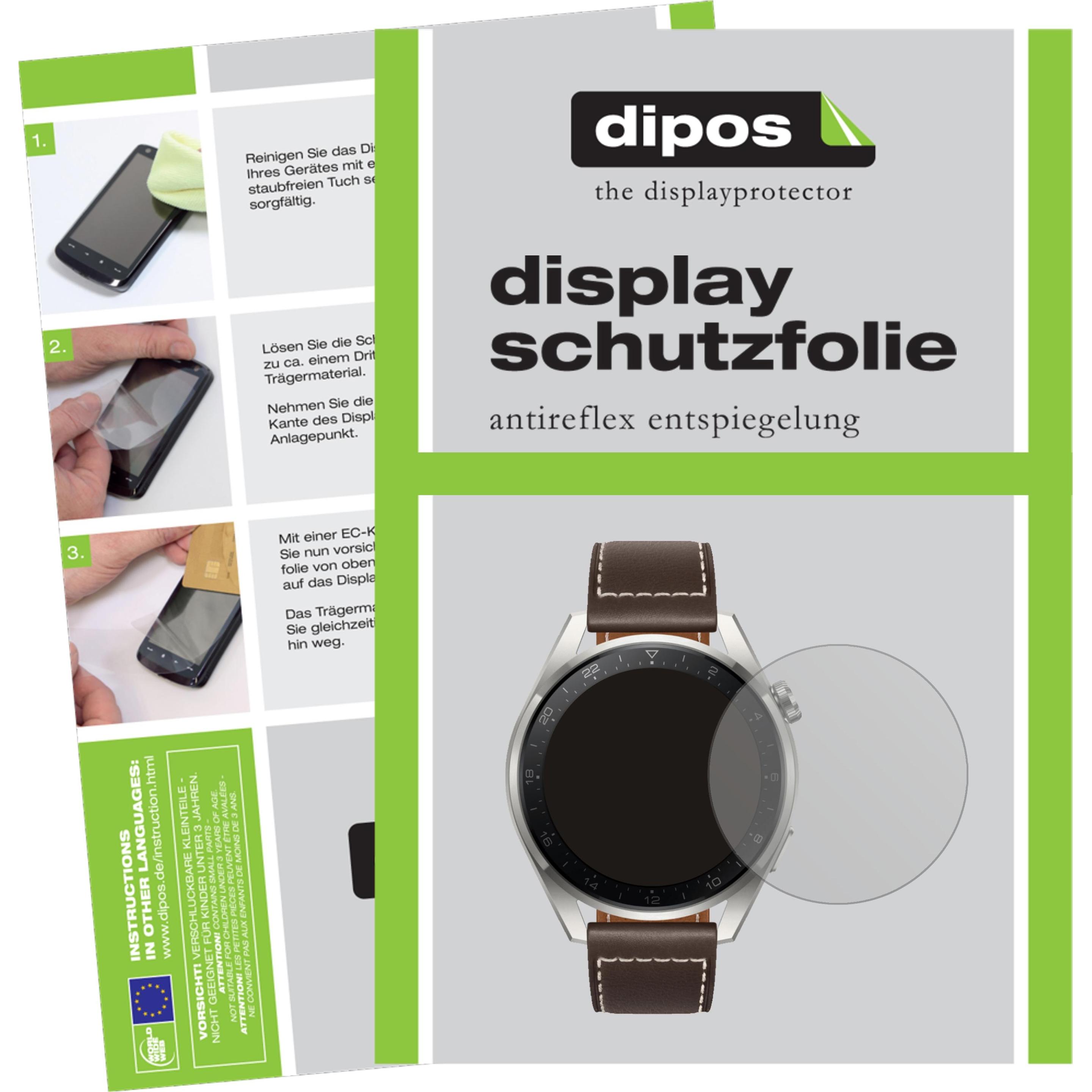 Dipos Displayschutzfolie Antireflex, Smartwatch Schutzfolie, Transparent