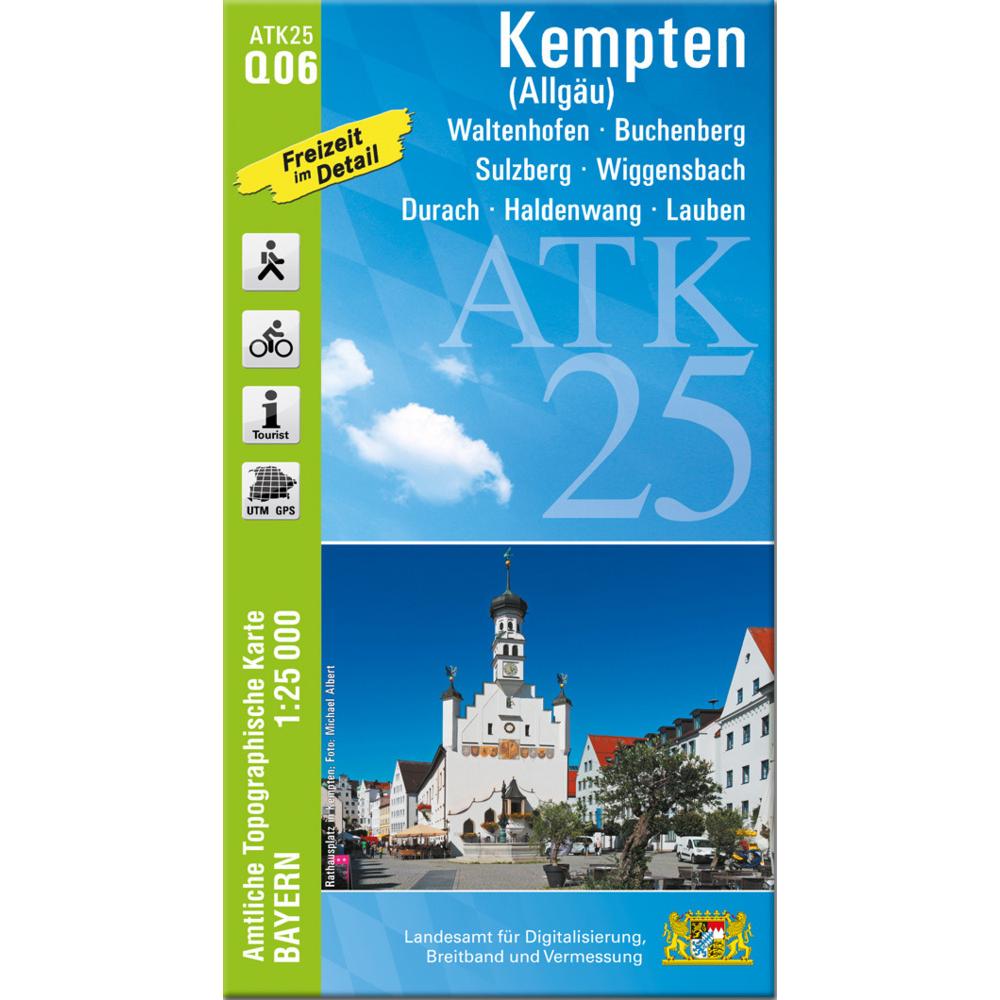 ATK25-Q06 Kempten (Allgäu) (Amtliche To, Landkarte