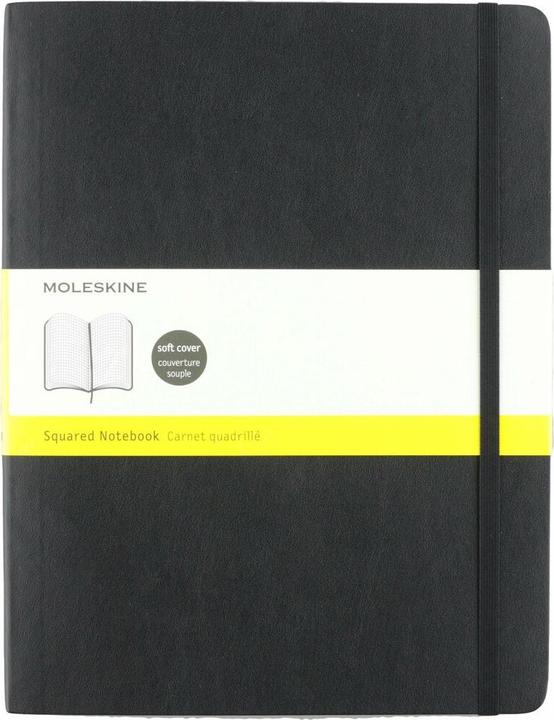 Actual product image Moleskine Notebook Classic Soft XLarge (19 x 25 cm, Checked, Soft cover)