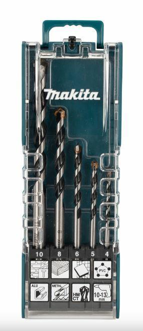 Actual product image Makita TCT Multi drill bit set 5 pcs. (10 millimetres, 4 millimetres, 5 millimetres, 6 millimetres, 8 millimetres)