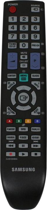 Actual product image Samsung AA59-00484A Remote Control IR Wireless TV Push Buttons (Device-specific remote control, Infrared)