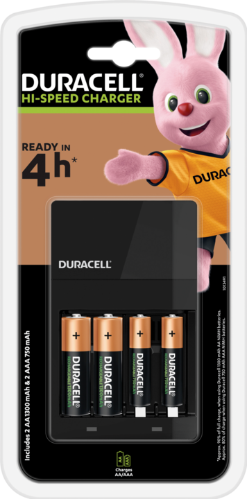 Produktbild Duracell CEF14 + aku 2+2 (4 Stk., AA, 750 mAh, Akku)