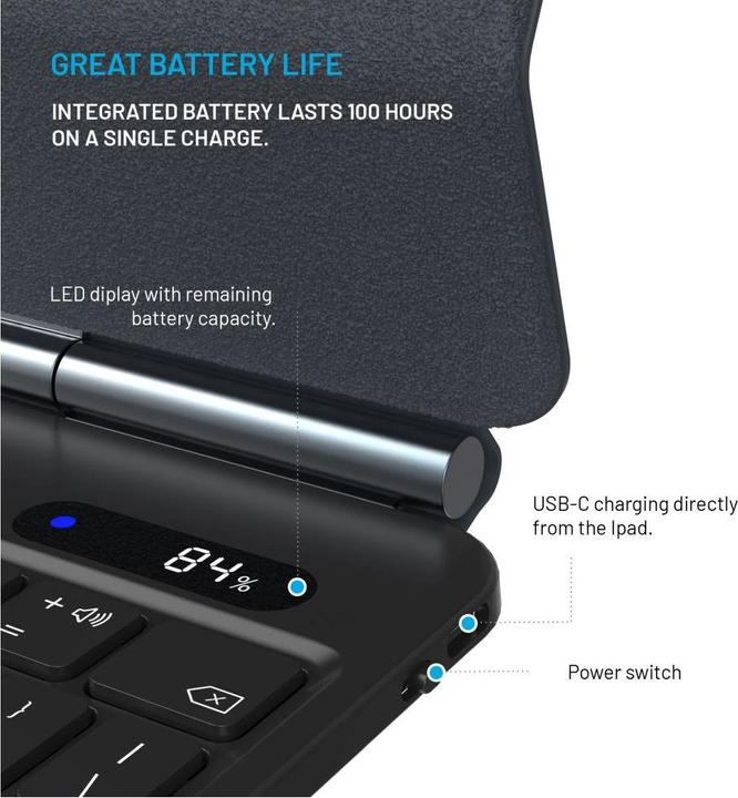 Actual product image Fixed Typee for Apple iPad Pro 11" M4 2024, EN, black (Eng. Int.)