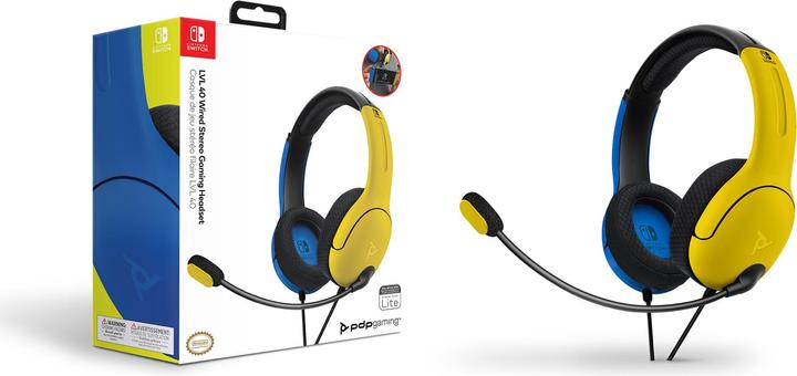 Image du produit PDP Casque stéréo LVL40 /Bleu pour Nintendo Switch (Filaire)