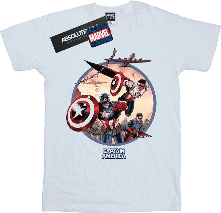 Produktbild Captain America And Falcon In Battle TShirt (S)