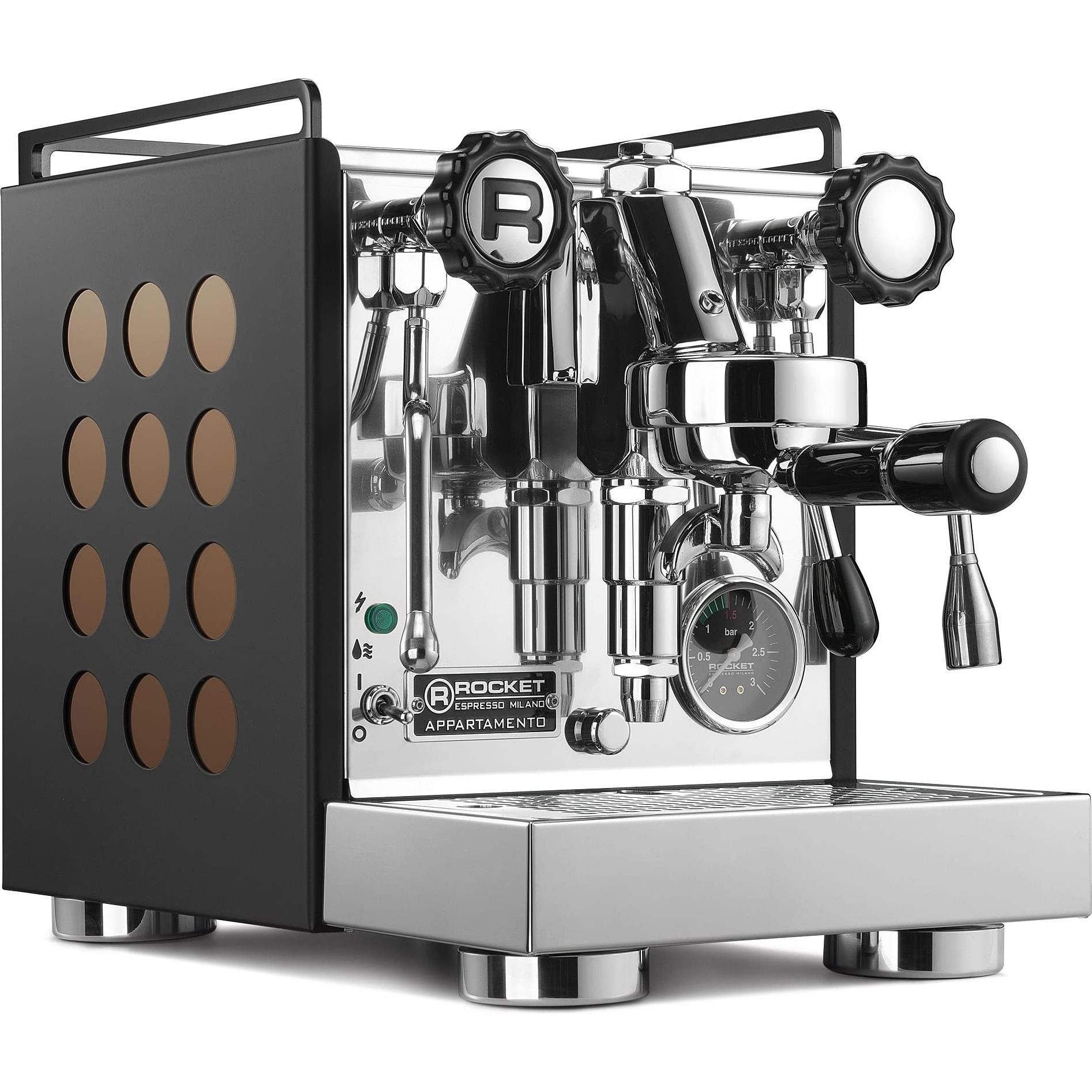 Rocket Appartamento, Siebträgermaschine, Schwarz, Kupfer