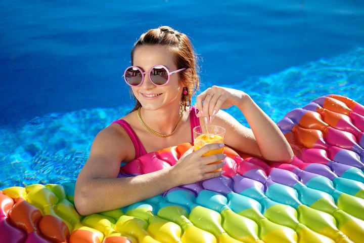 Actual product image Bestway Rainbow Dreams™ air mattress 216 x 80 cm