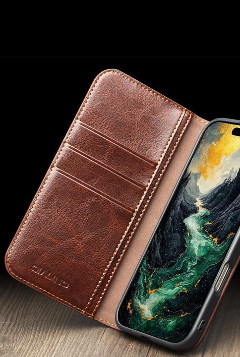 Produktbild QiAlino Hülle Flip Classic Wallet (Apple iPhone 17)