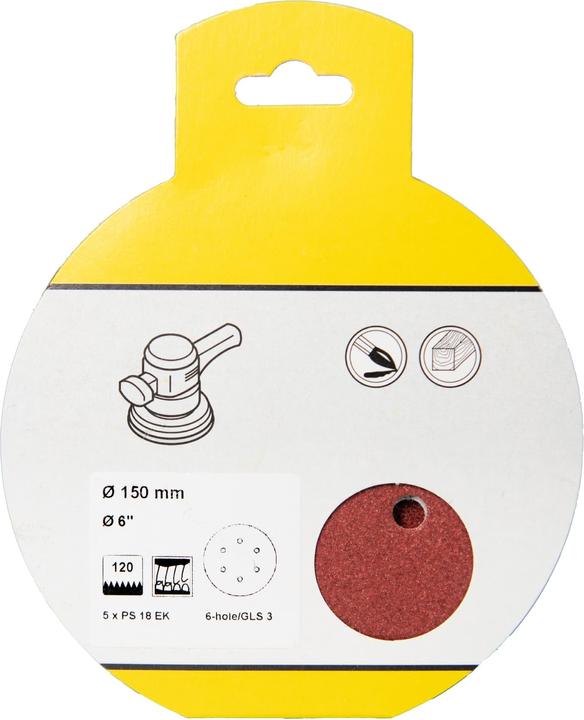 Actual product image Klingspor PS 18 EK retail pack - discs 150 mm (120)