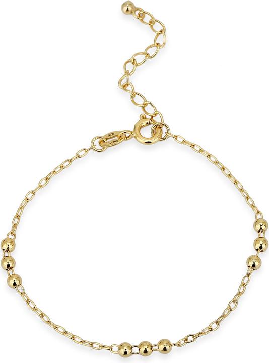 Produktbild Leyda Armband Kugeln (19 cm, Silber 925 1 Mikron Gelb Vergoldet 18k)
