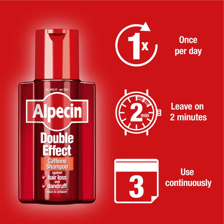 Produktbild Alpecin Doppel Effekt Coffein-Shampoo (200 ml, Flüssiges Shampoo)